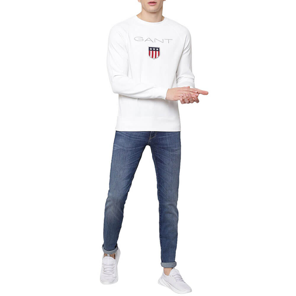 חולצת טישירט גאנט ארוכה Shield גברים