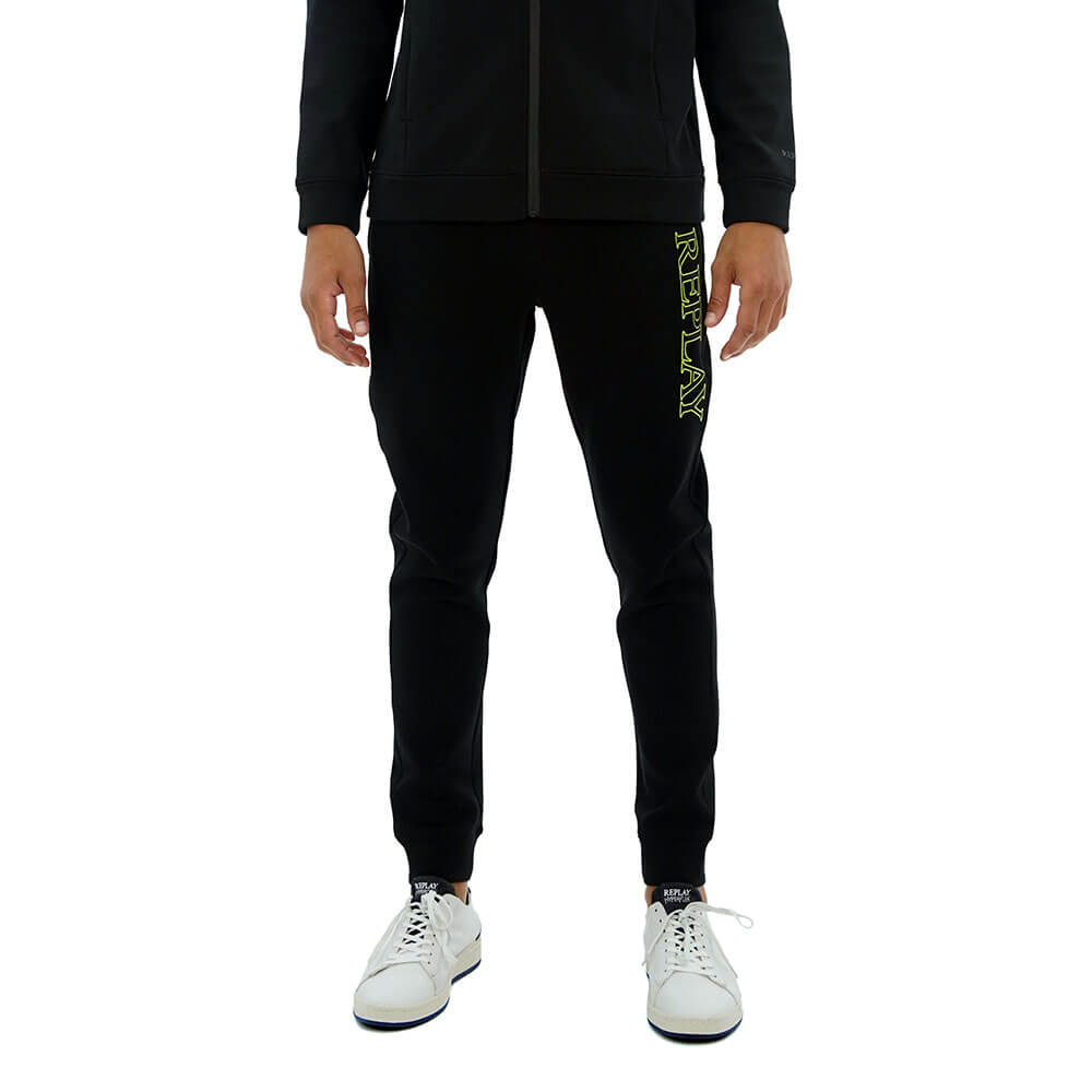 מכנס פוטר ריפליי עם לוגו ניאון גברים