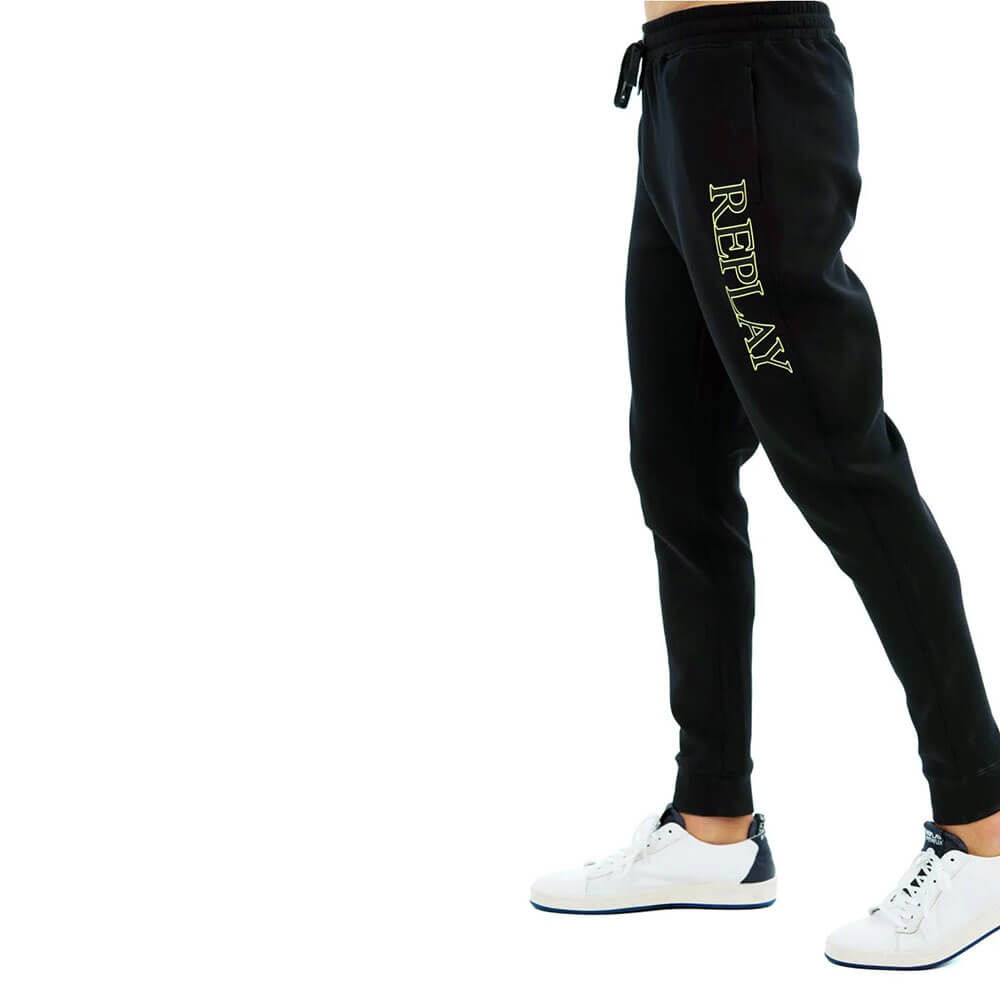 מכנס פוטר ריפליי עם לוגו ניאון גברים