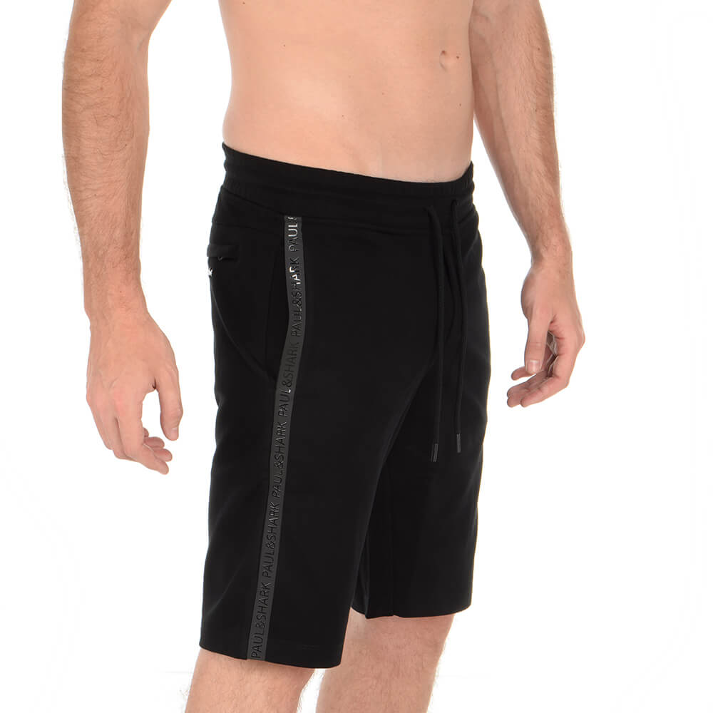 מכנס קצר פול שארק רצועות לוגו בצדדים גברים - psk-22411458-011-XS