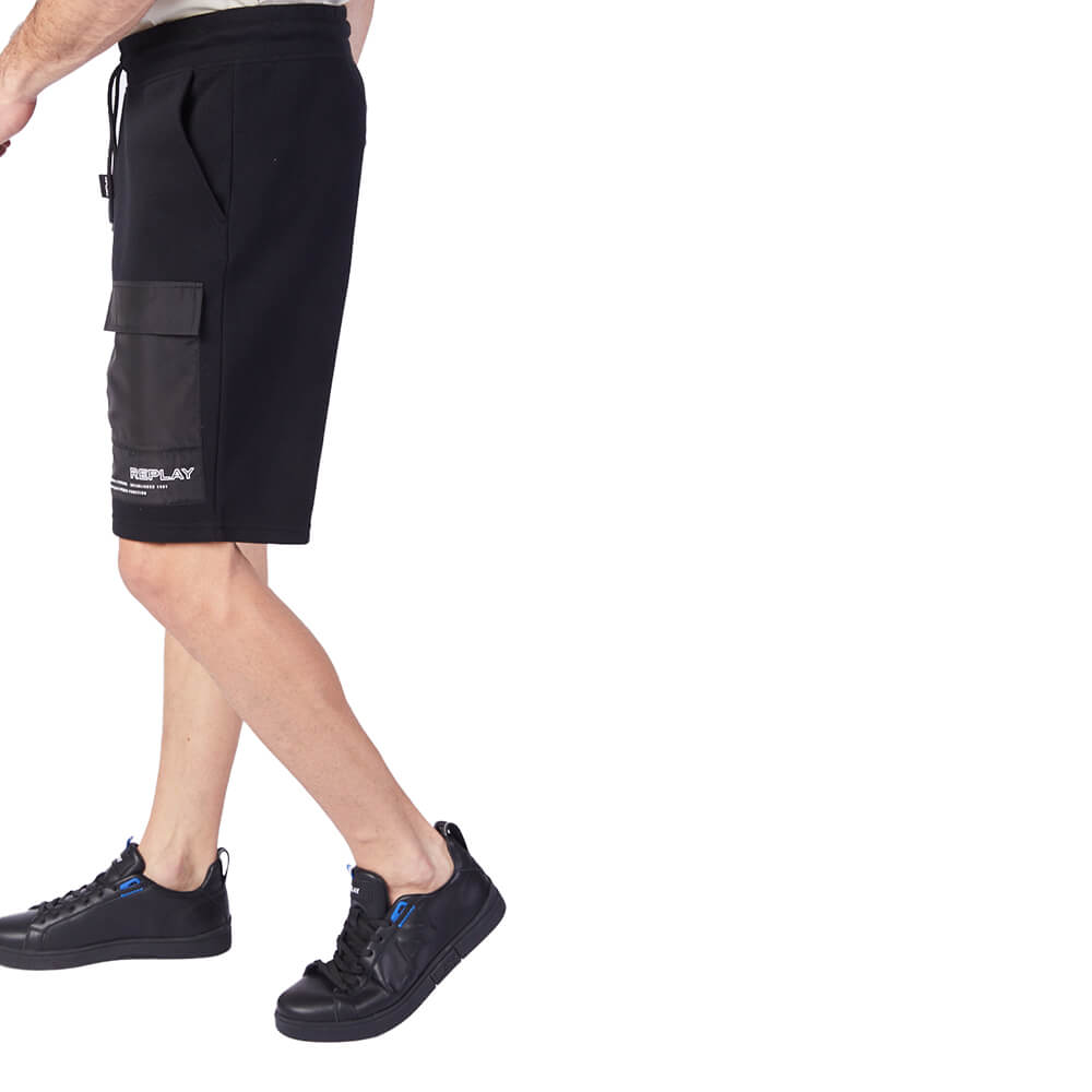 מכנס ריפליי קצר כיס לוגו גברים
