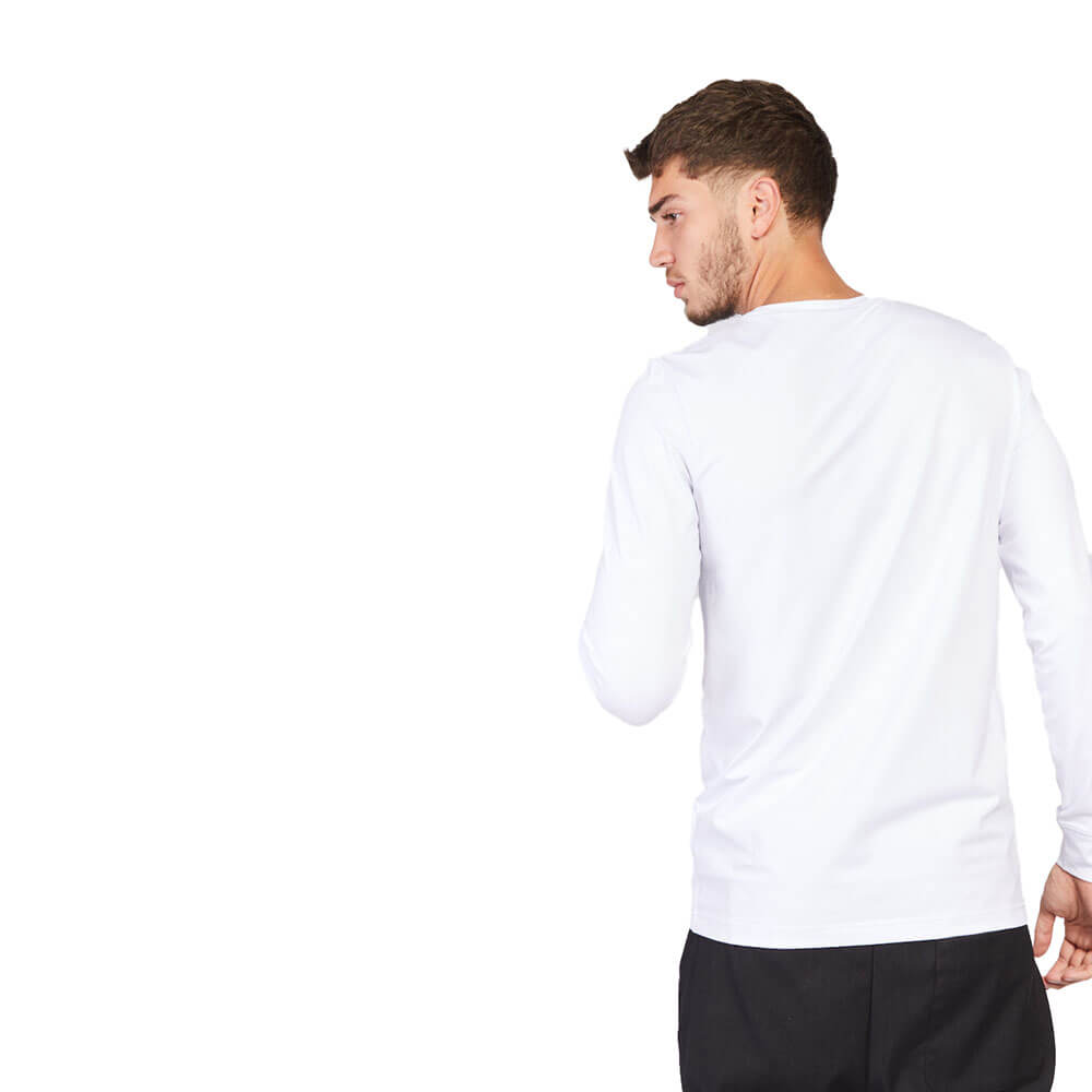 חולצת טי שירט ארוכה לוגו כסוף ריפליי גברים