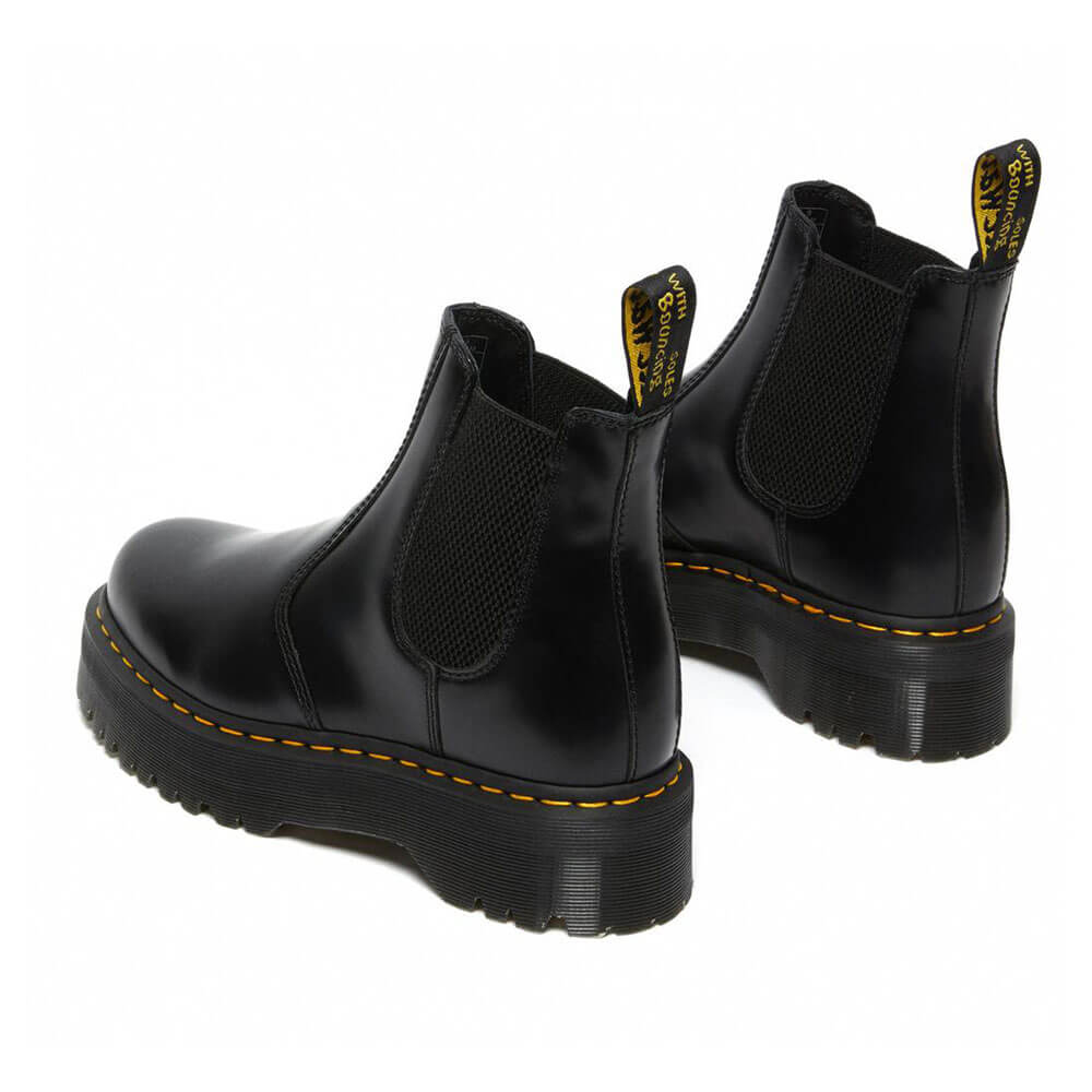 נעלי ד"ר מרטינס פלטפורמה 2976 Quad Leather Platform Chelsea Boots נשים