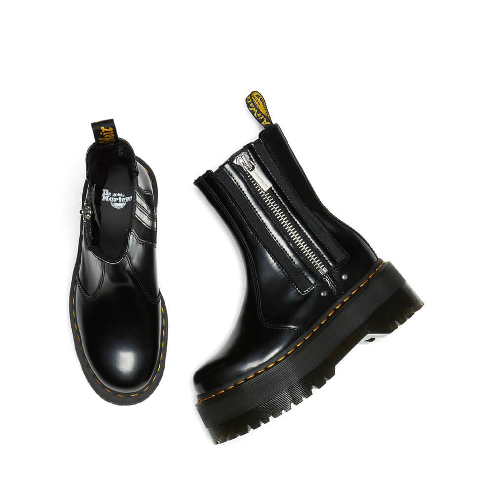 נעלי ד"ר מרטינס פלטפורמה 2976 Max Leather Platform Chelsea Boots נשים