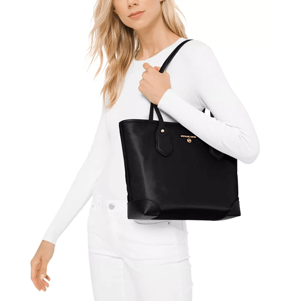 תיק נשיאה מייקל קורס נשים Eva Small Top Zip Tote