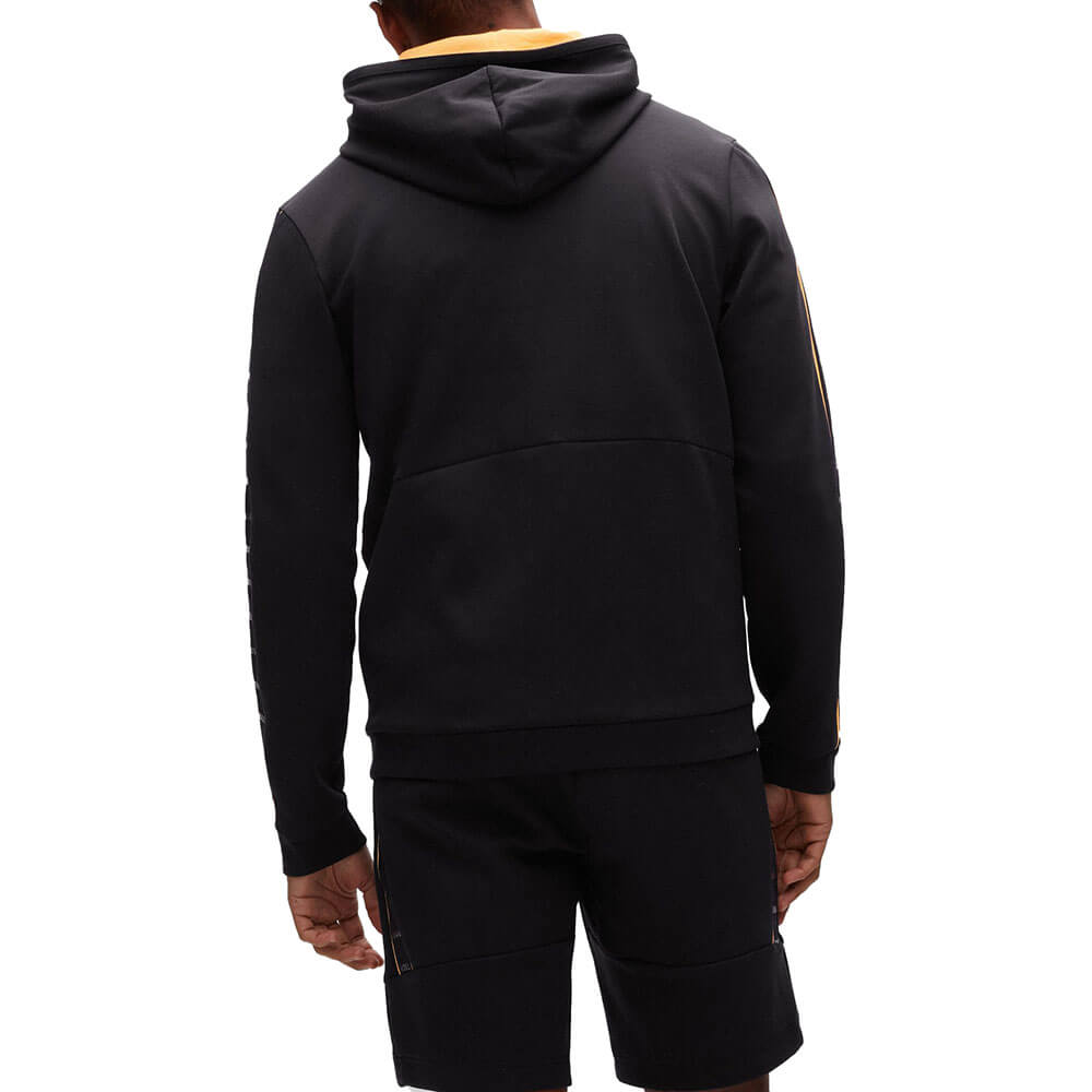 ג'קט קפוצ'ון הוגו בוס עם רצועות לוגו בשרוול גברים