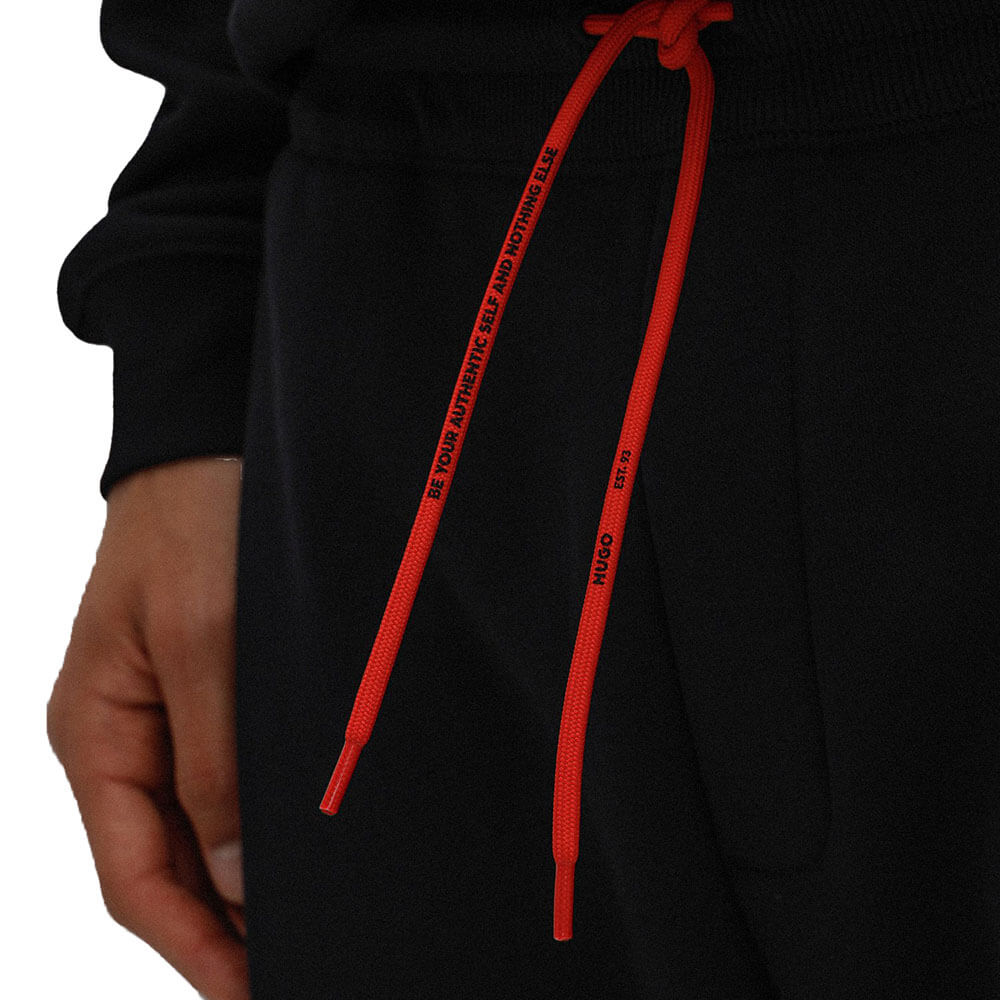 מכנס הוגו ארוך כיתוב לוגו ופס גברים