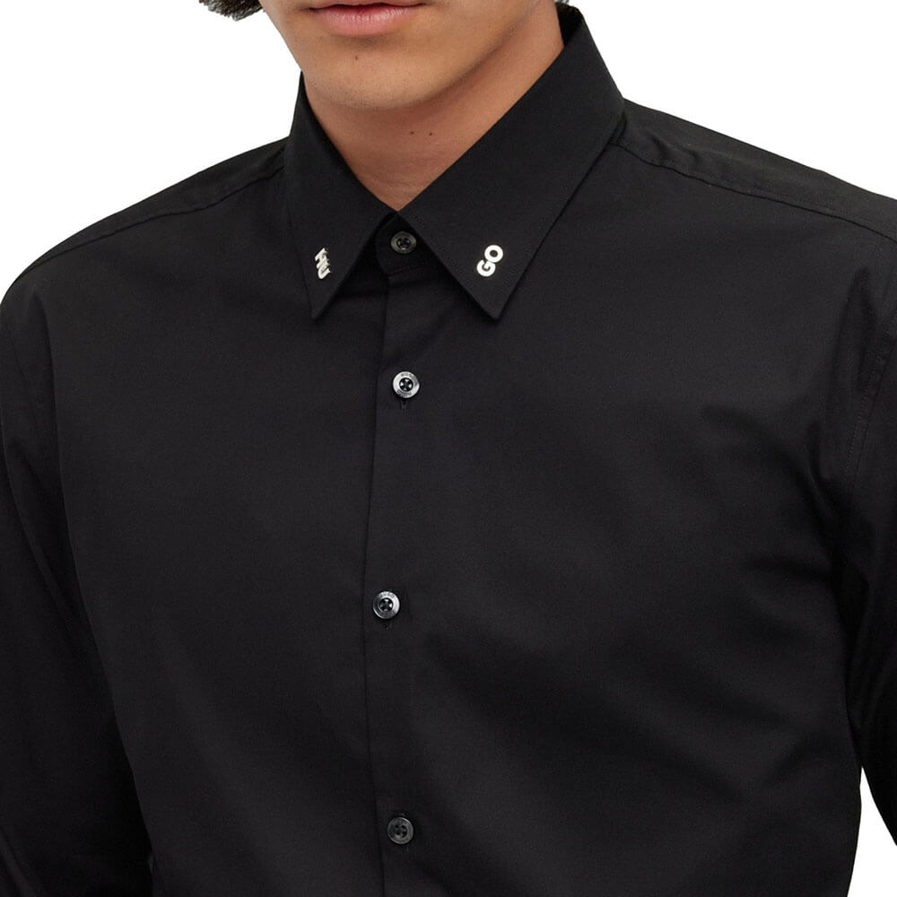 חולצה מכופתרת בגזרת Slim Fit הוגו בוס גברים