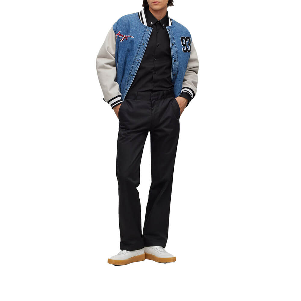 חולצה מכופתרת בגזרת Slim Fit הוגו בוס גברים
