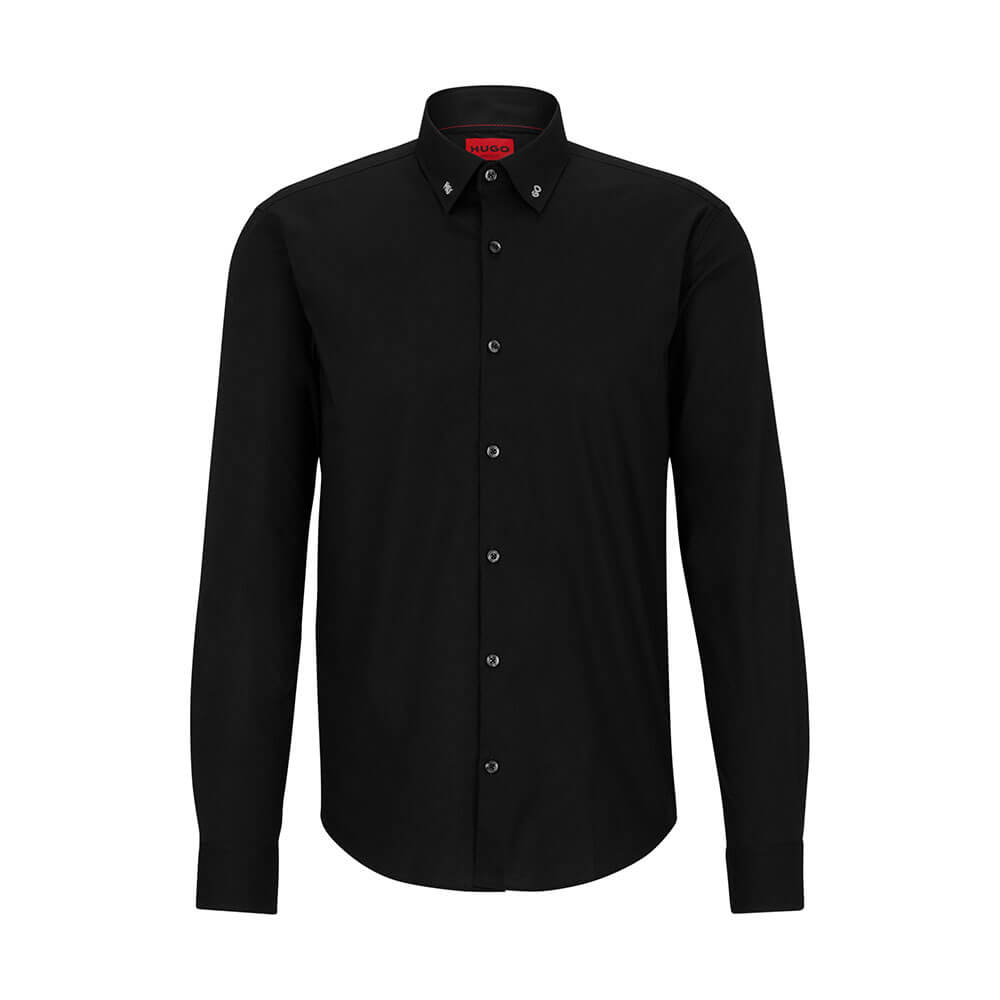 חולצה מכופתרת בגזרת Slim Fit הוגו בוס גברים