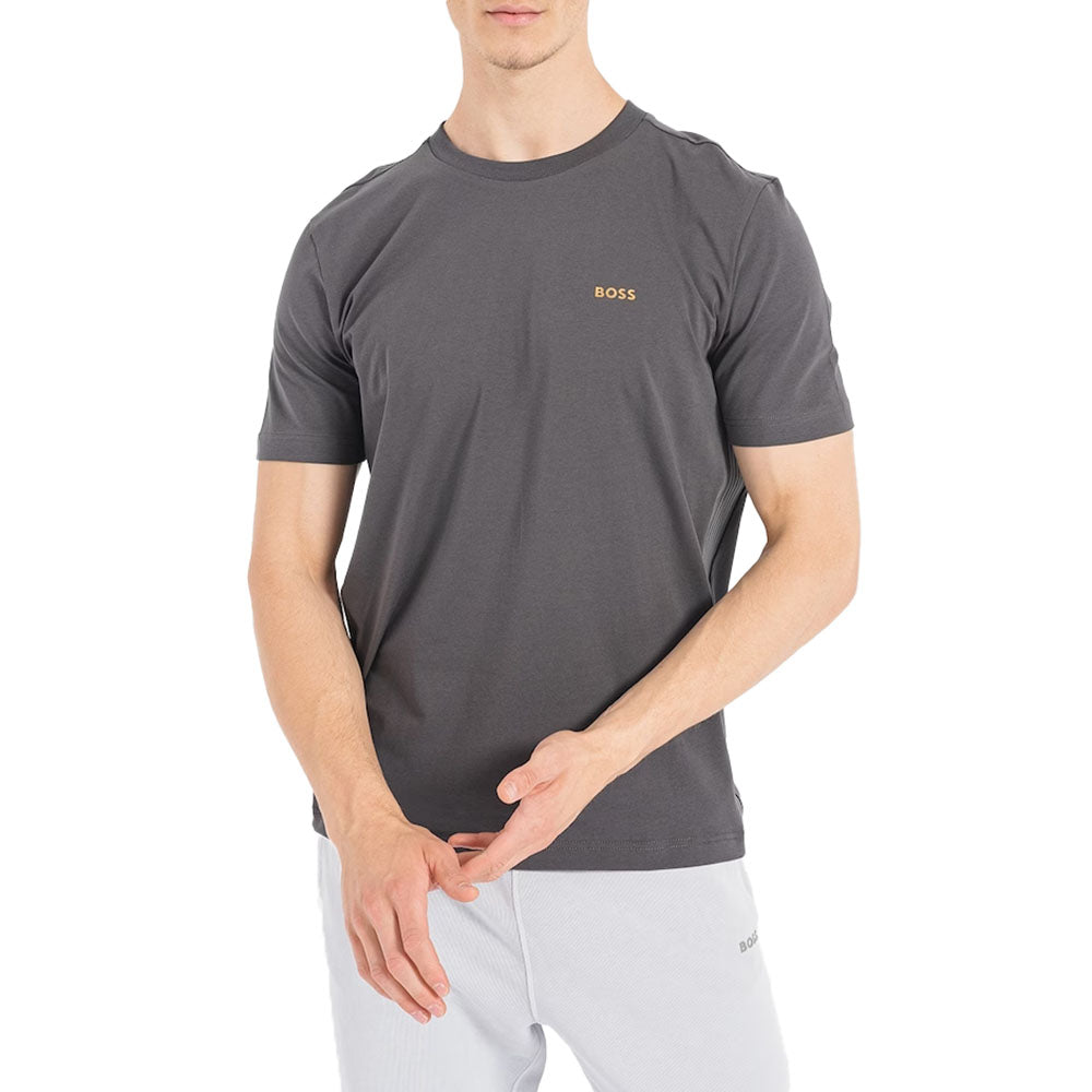 חולצת טישירט קצרה עם לוגו הוגו בוס גברים