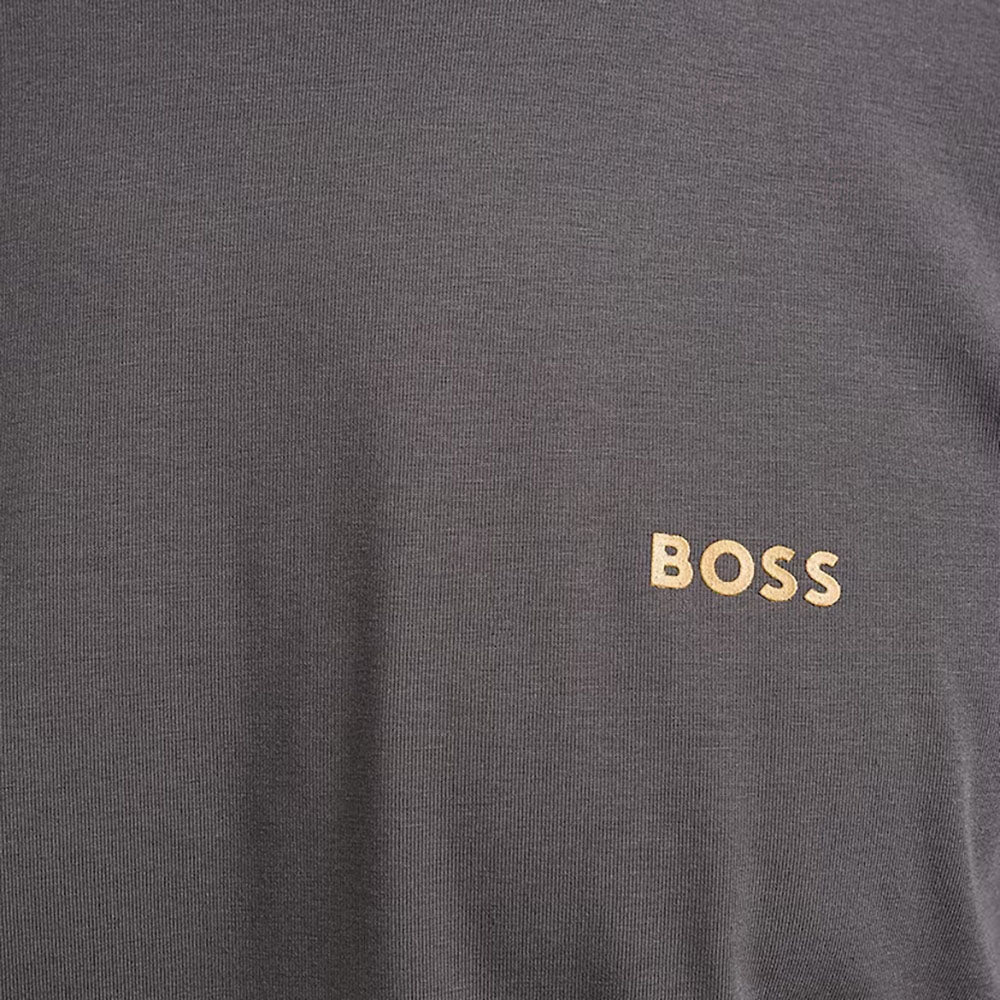 חולצת טישירט קצרה עם לוגו הוגו בוס גברים