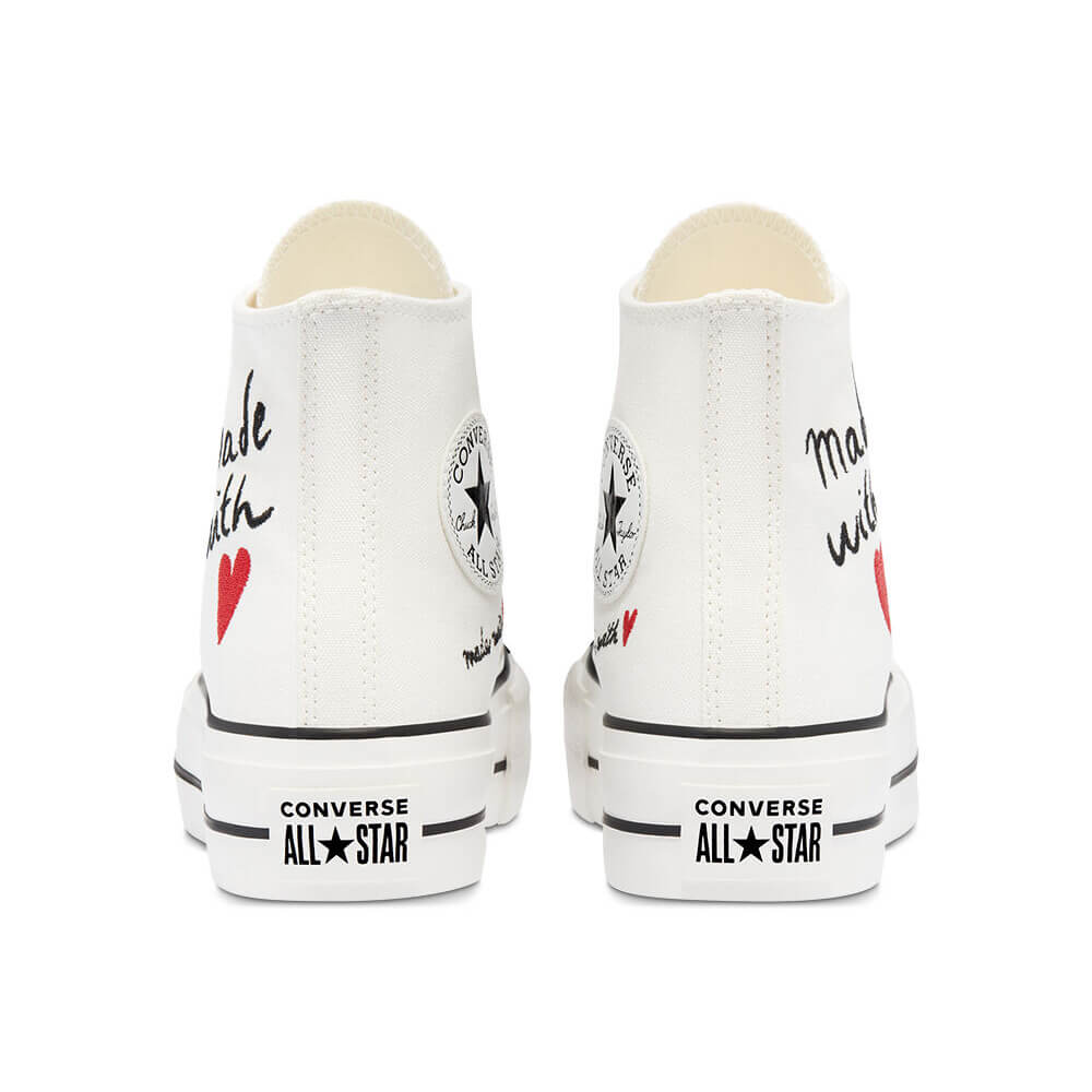 נעלי פלטפורמה קונברס אולסטאר גבוהות Love Thread Platform Chuck Taylor נשים