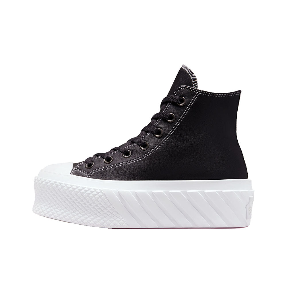 נעלי פלטפורמה עור קונברס אולסטאר Chuck Taylor Lift 2X נשים