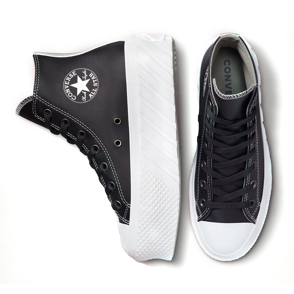 נעלי פלטפורמה עור קונברס אולסטאר Chuck Taylor Lift 2X נשים