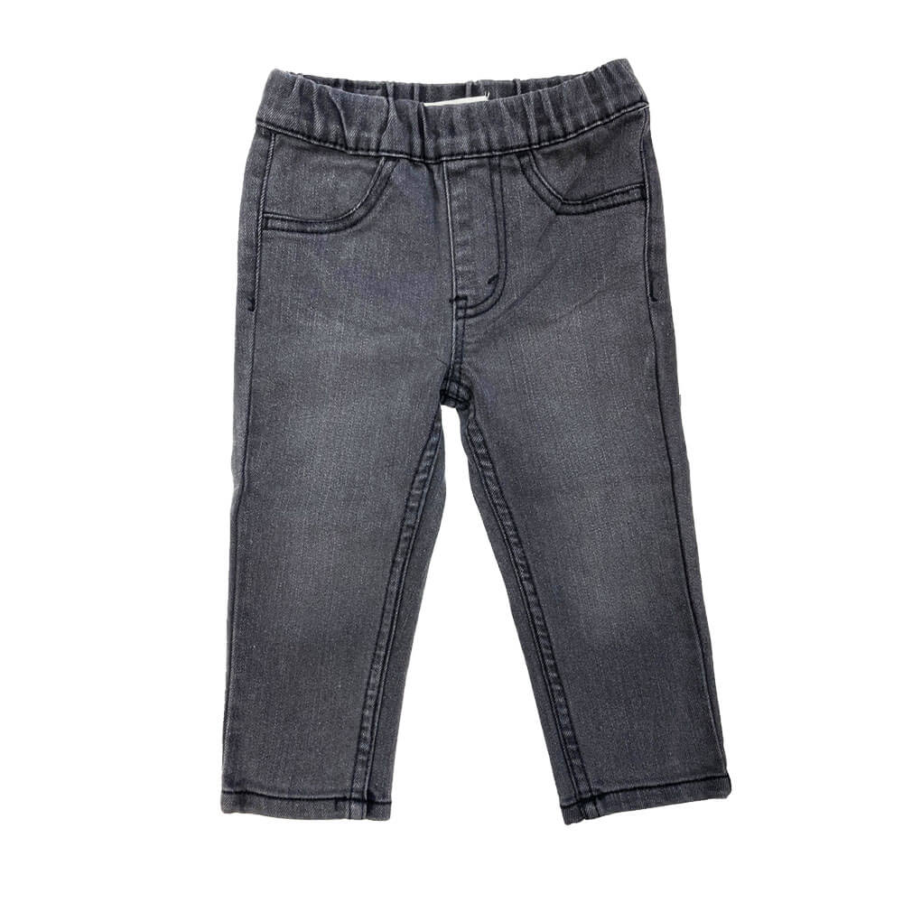 סט חולצה ג'ינס וג'קט קפוצ'ון ליוויס Zip Up Hoodie Tee Denim Jeans Set לתינוקות