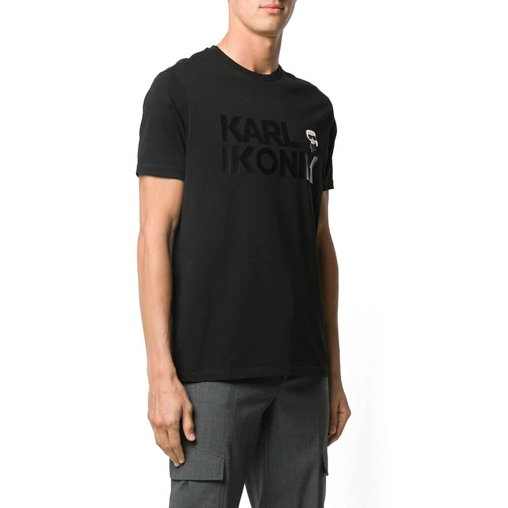 חולצת טישרט קרל לגרפלד קצרה Karl Ikonik גברים