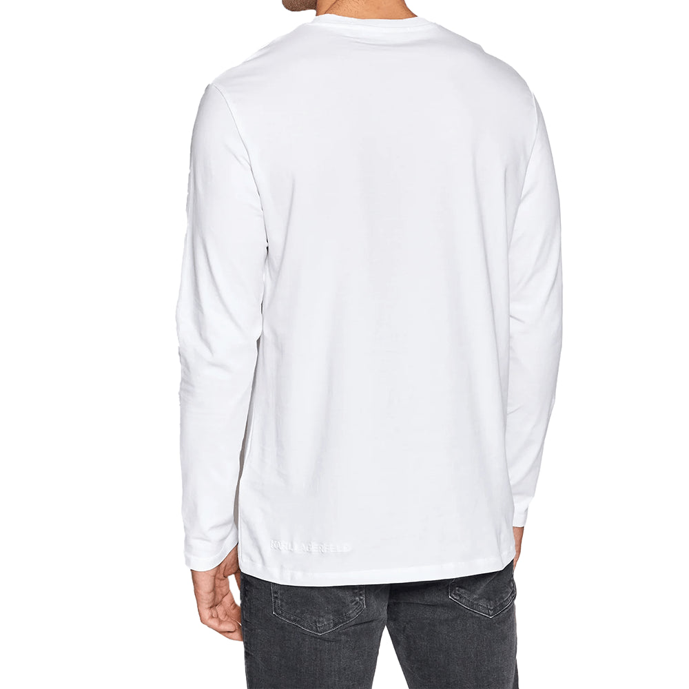 חולצת טישירט קרל לגרפלד ארוכה כיתוב בשרוול