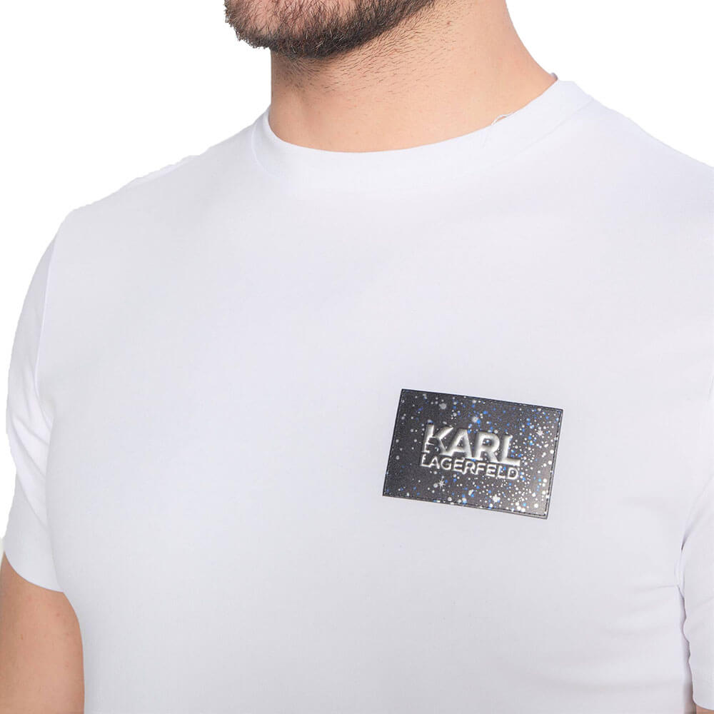 חולצת טישירט קרל לגרפלד קצרה פאץ' לוגו גברים