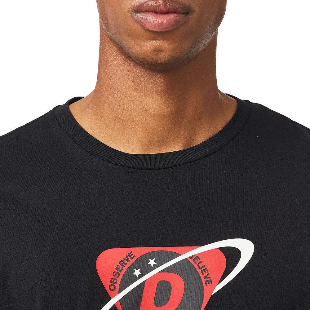 חולצת טישרט דיזל ארוכה D Planet Logo גברים