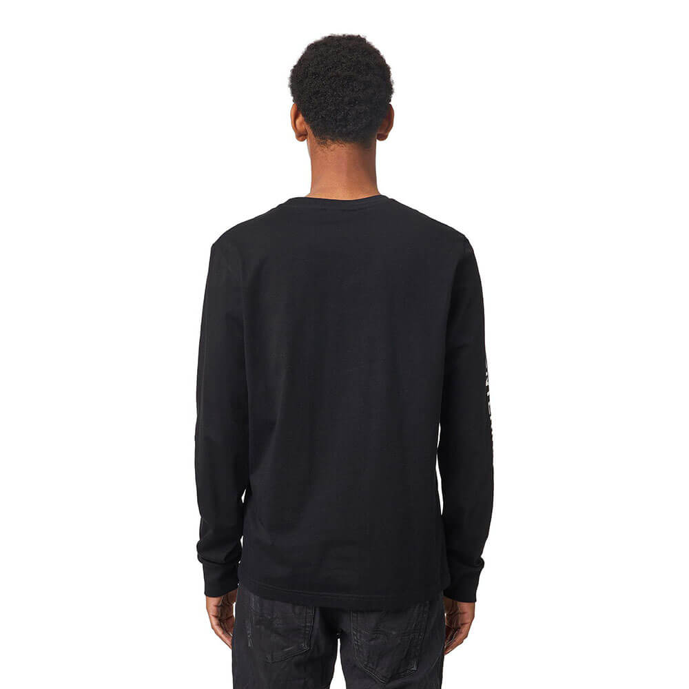 חולצת טישרט דיזל ארוכה D Planet Logo גברים