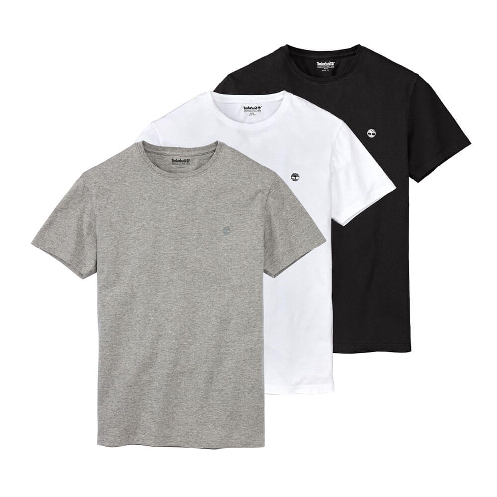 סט 3 חולצות בייסיק טימברלנד קצרות Three Pack Organic Cotton גברים