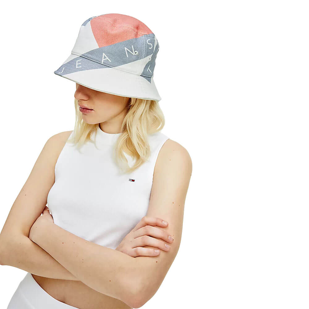 כובע Logo Print Bucket Hat נשים