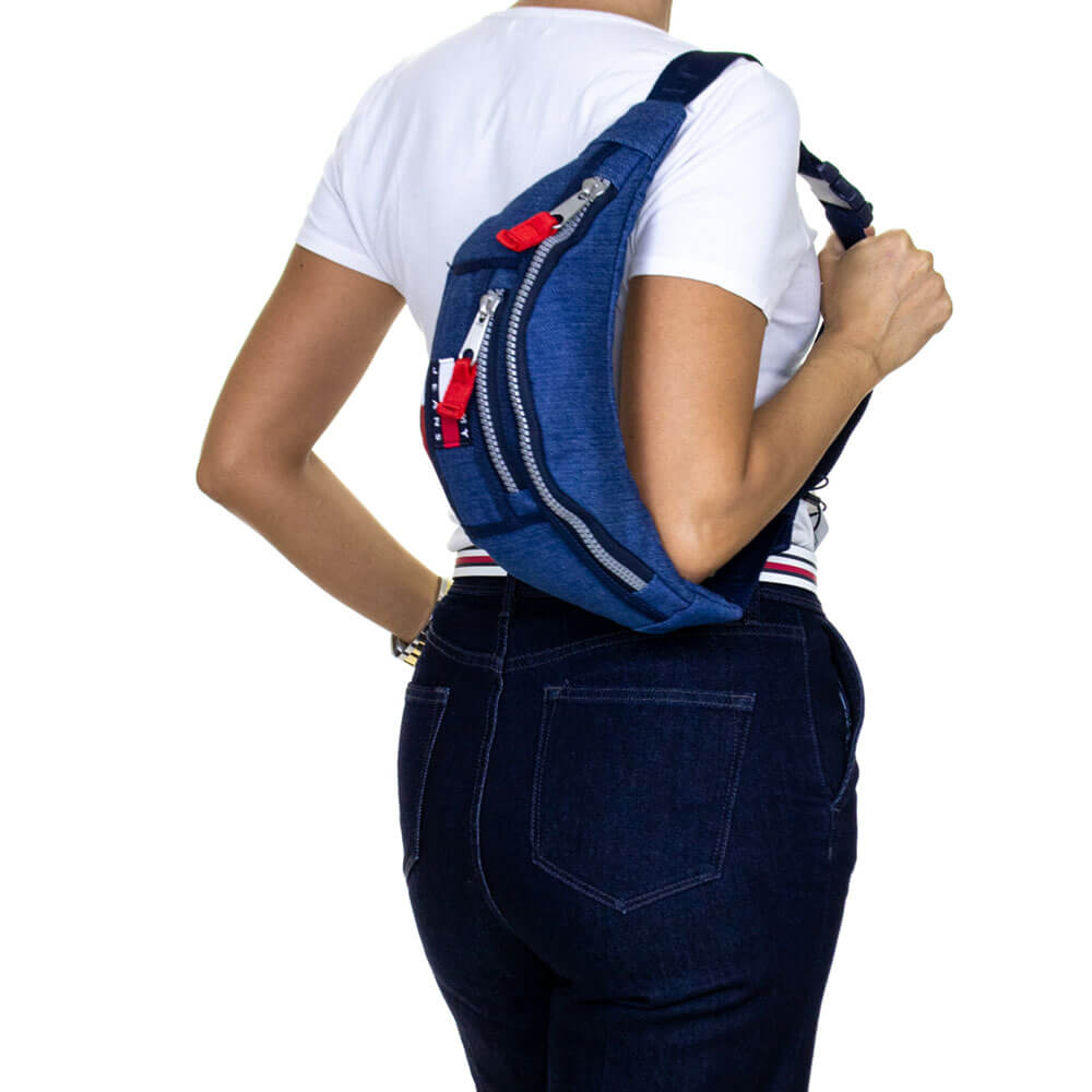 תיק פאוץ' טומי הילפיגר Heritage Bumbag Denim נשים