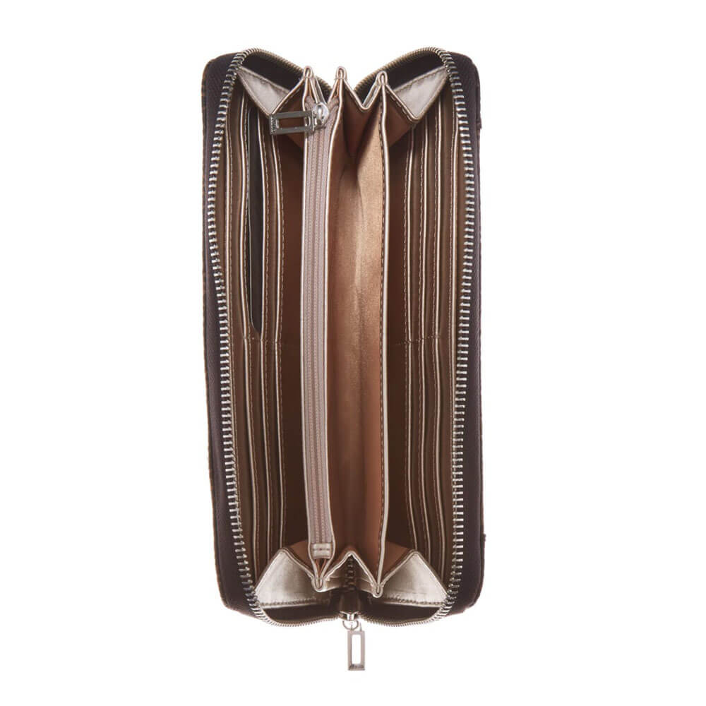 ארנק Guess נשים Stephi Large Zip Around Wallet