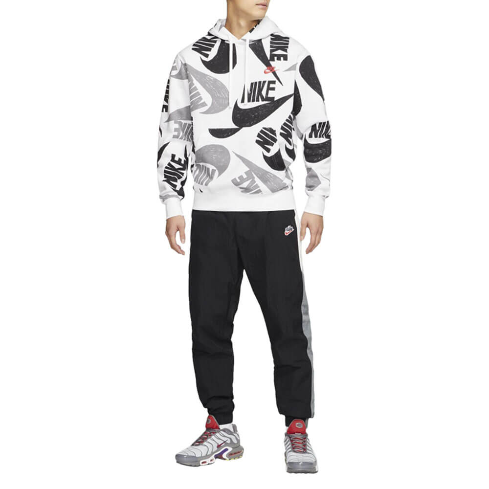 סווטשירט קפוצ'ון נייק NSW Club AOP Hoodie גברים