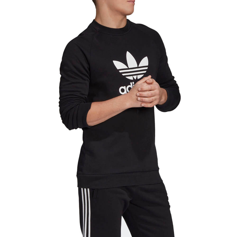 סווטשירט אדידס Trefoil Warm-Up Crew Sweatshirt גברים