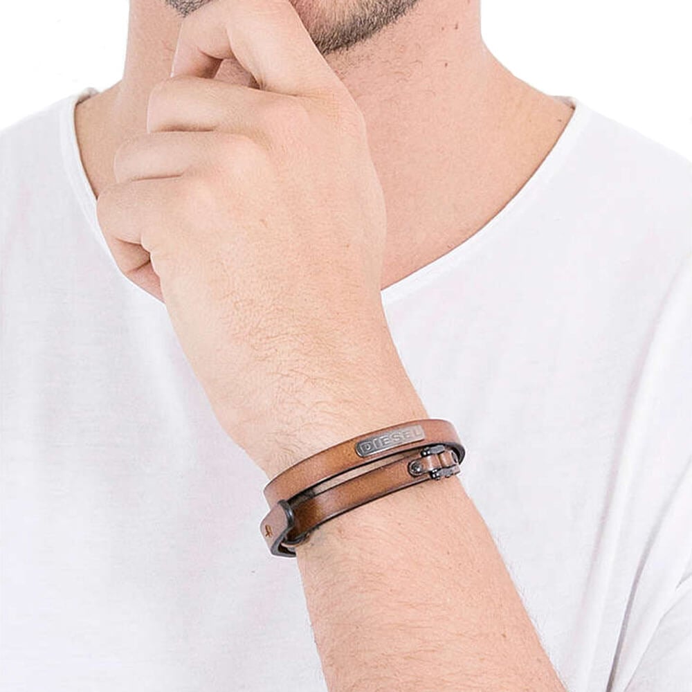 צמיד עור דיזל קולקציית Stackables גברים