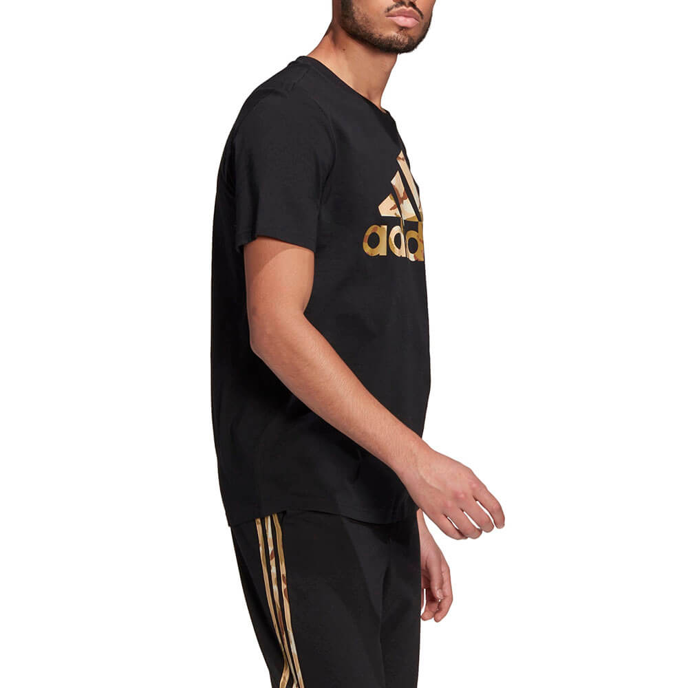 חולצת טישרט אדידס קצרה Essentials Camouflage Print גברים