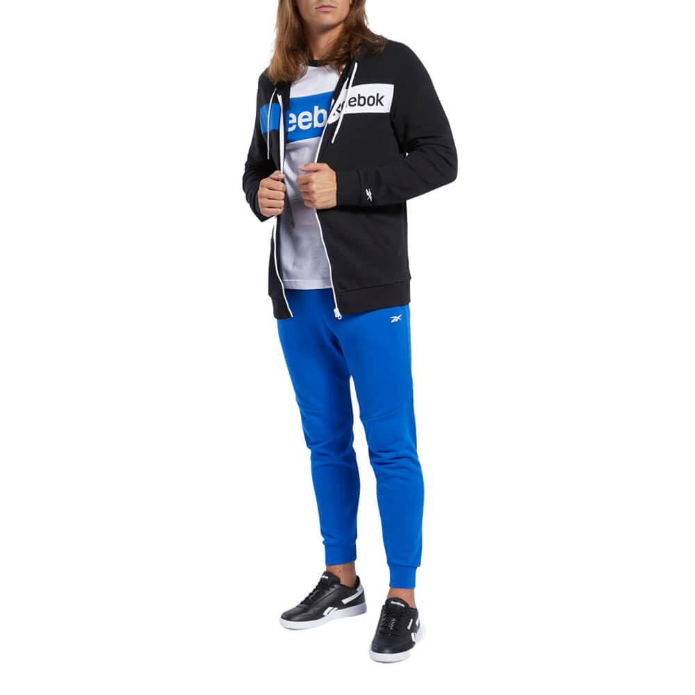 ג'קט קפוצ'ון ריבוק Essentials Linear Logo Hoodie גברים