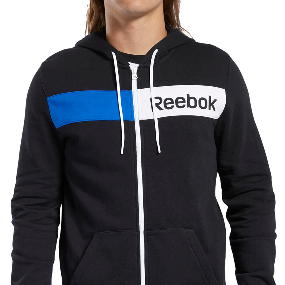 ג'קט קפוצ'ון ריבוק Essentials Linear Logo Hoodie גברים