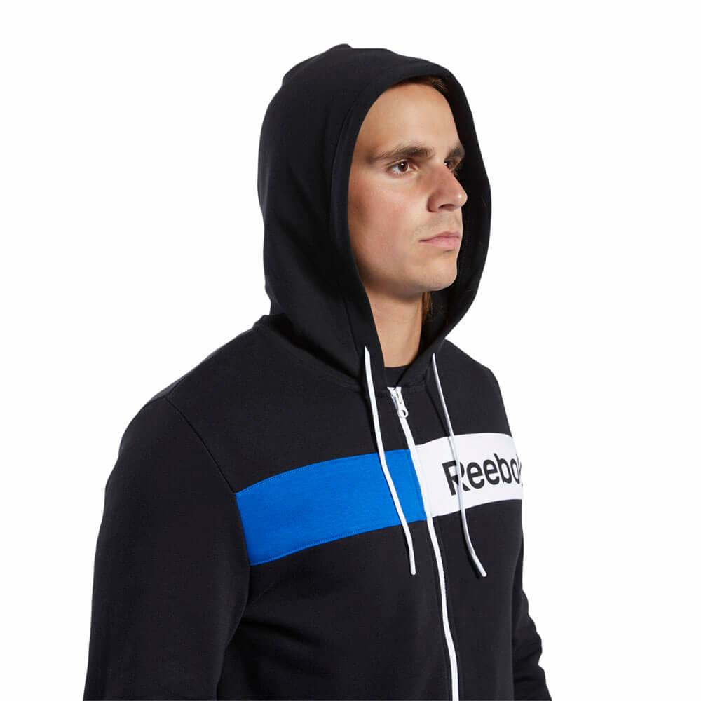 ג'קט קפוצ'ון ריבוק Essentials Linear Logo Hoodie גברים