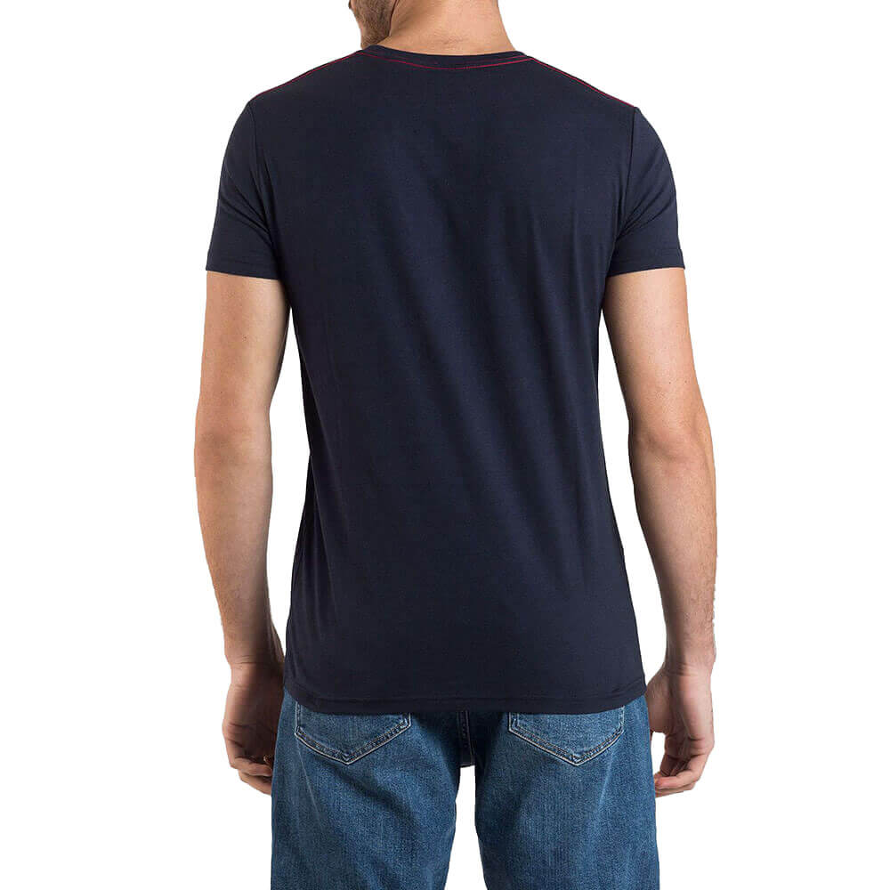 חולצת טישרט גאנט קצרה Contrast Logo Tee גברים