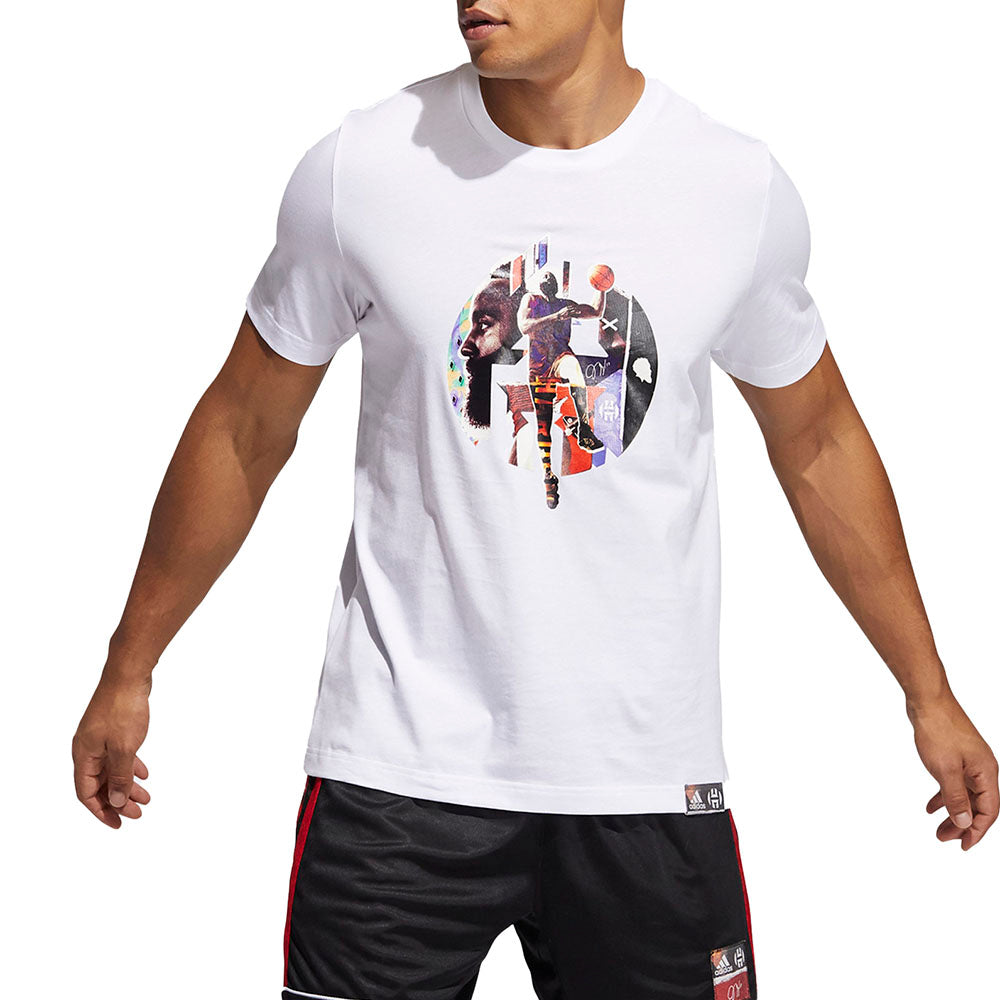 חולצת טישרט אדידס קצרה Harden Abstraction גברים