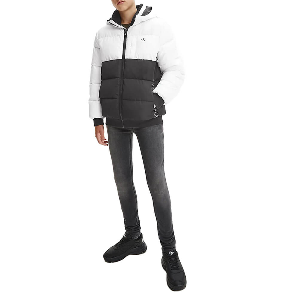 מעיל קלווין קליין Clr Block Puffer Jacket ילדים ונוער