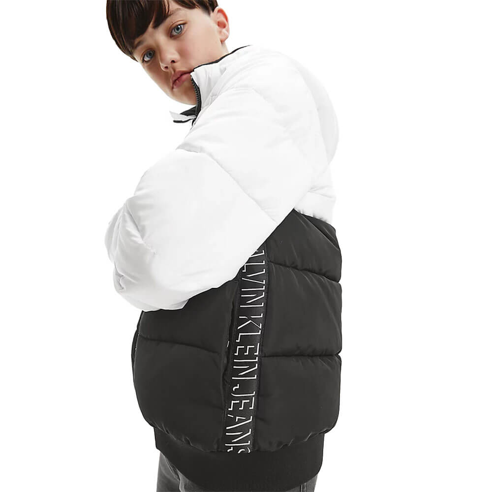 מעיל קלווין קליין Clr Block Puffer Jacket ילדים ונוער