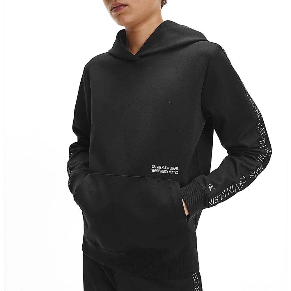 סווטשירט קפוצ'ון קלווין קליין Shadow Logo Tape Hoodie ילדים ונוער