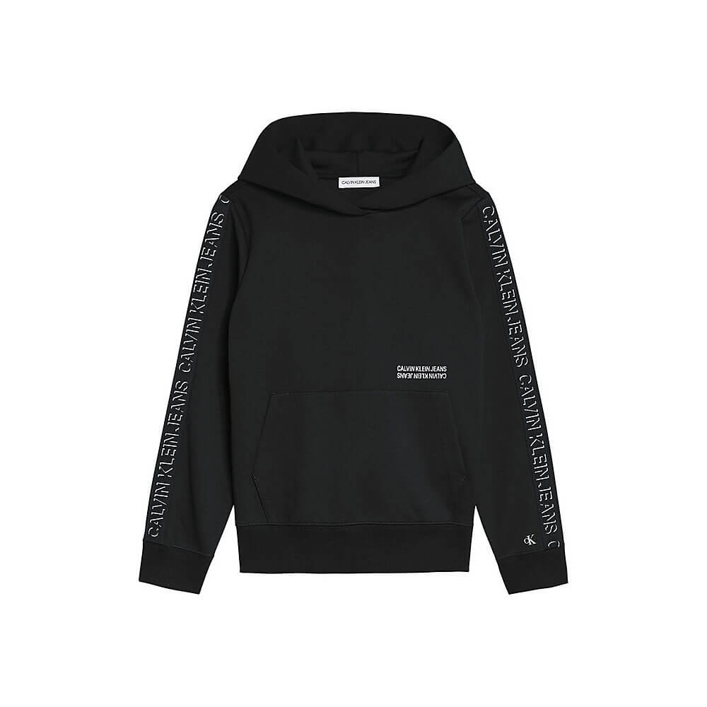 סווטשירט קפוצ'ון קלווין קליין Shadow Logo Tape Hoodie ילדים ונוער