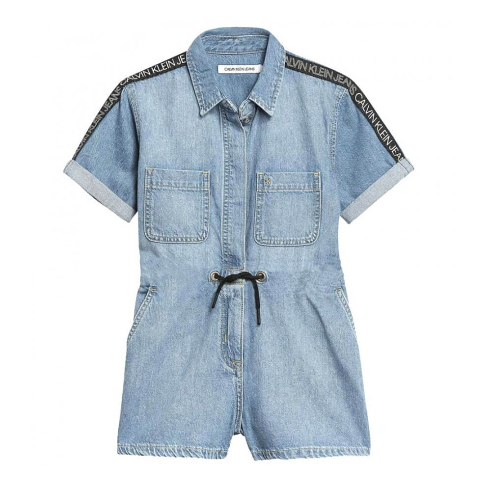 אוברול ג'ינס קלווין קליין Playsuit Lw Rigid לילדים ונוער