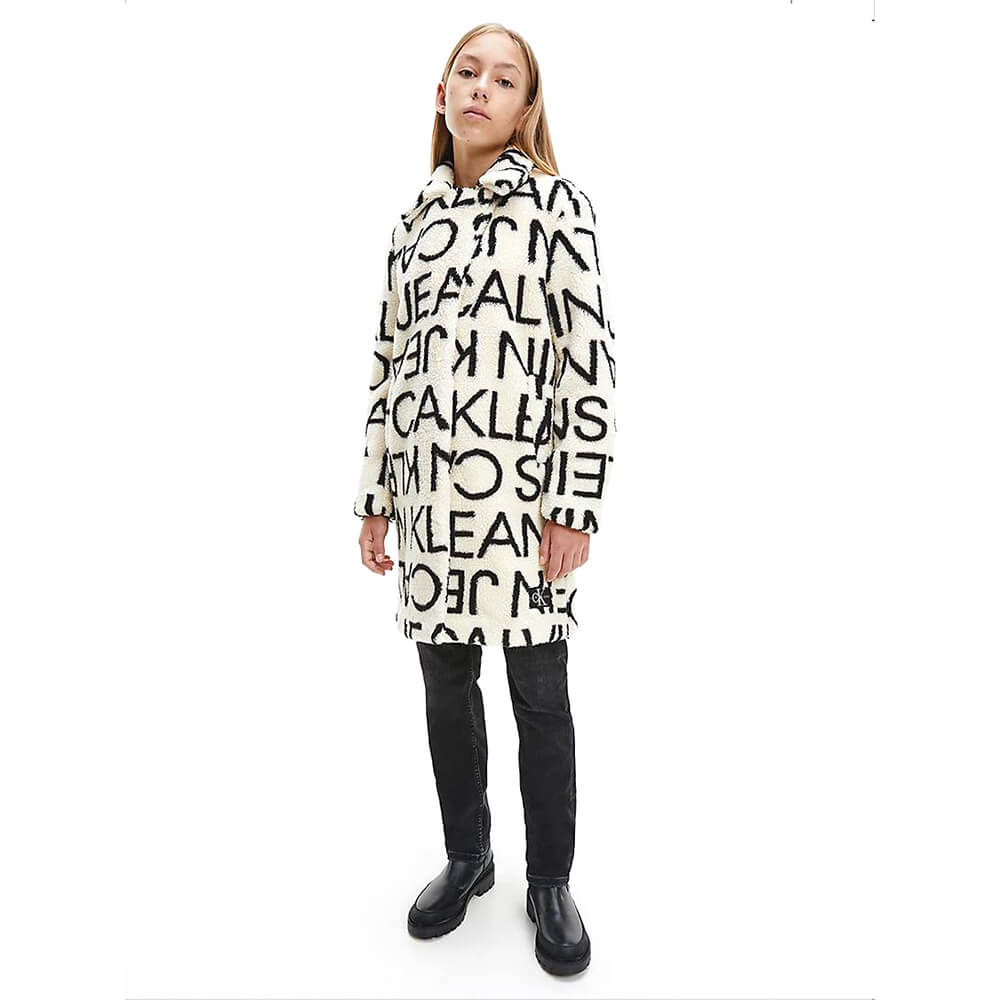 מעיל קלווין קליין Logo Aop ילדות ונערות