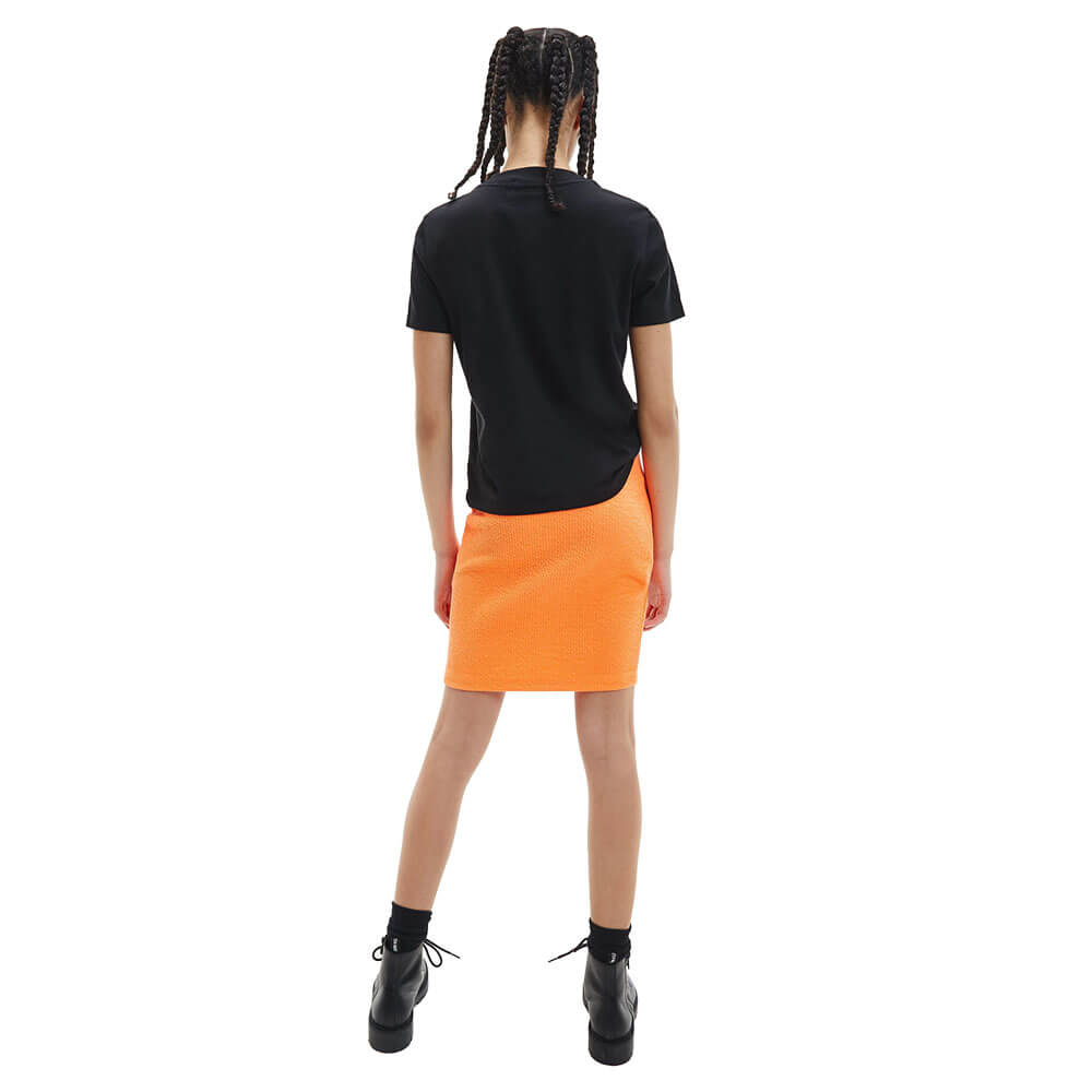 חולצת טישרט קלווין קליין קצרה Shine Logo Tee נשים