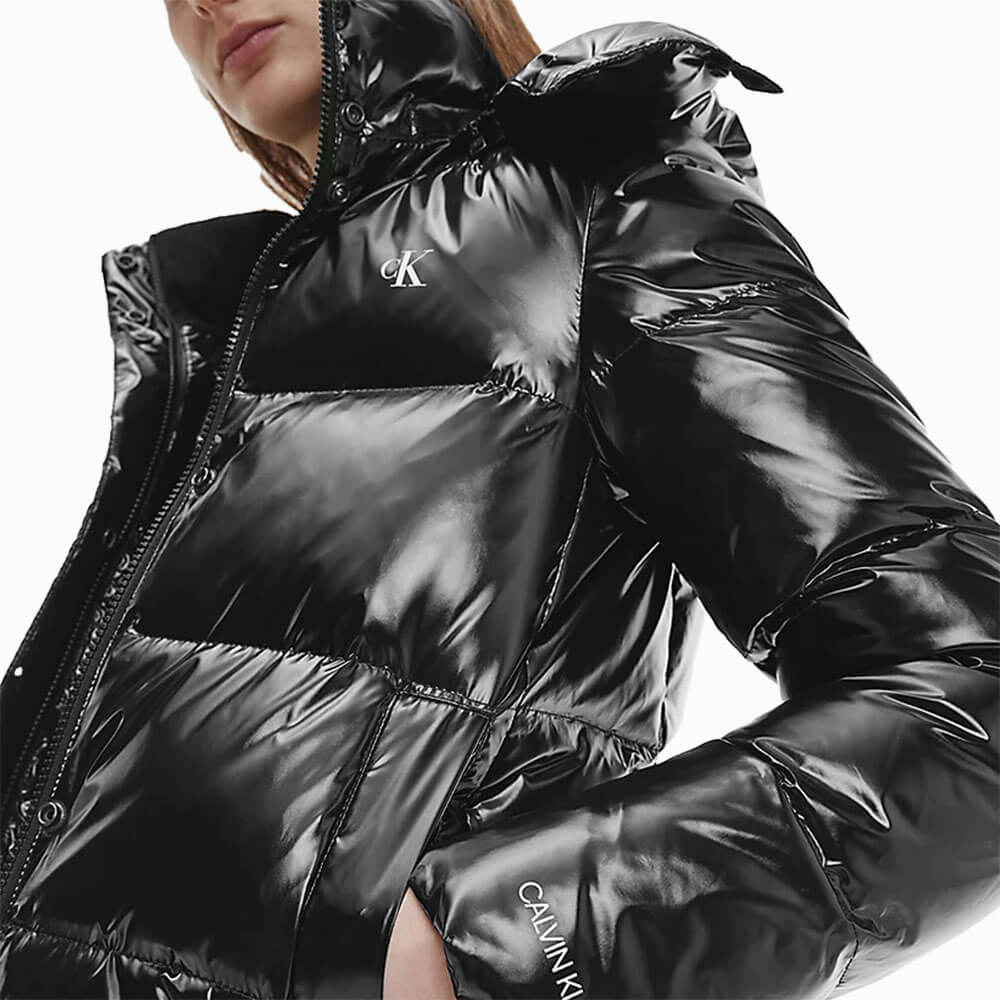 מעיל קלווין קליין Glossy Down Puffer נשים