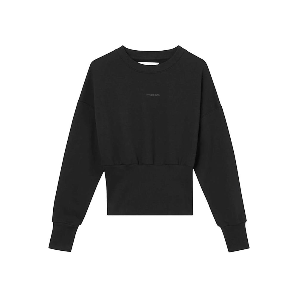 סווטשירט קלווין קליין Back Tape High Hem Sweatshirt נשים