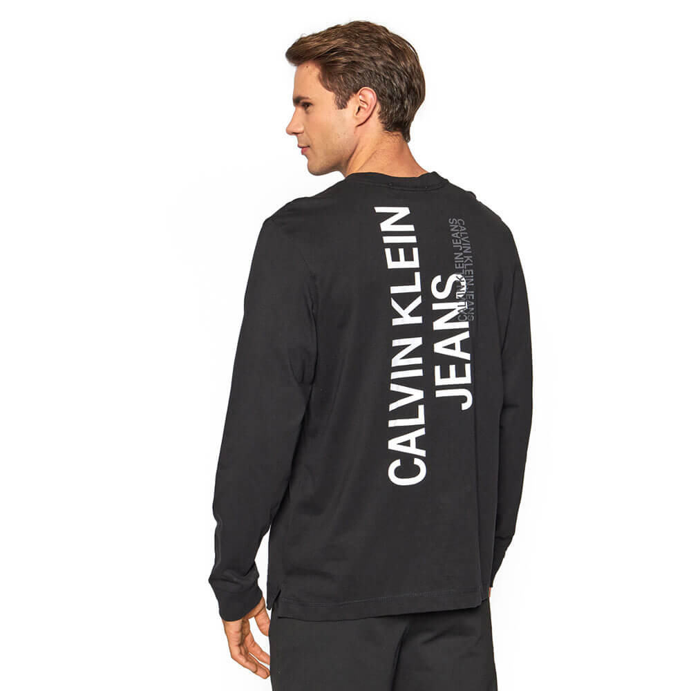 חולצת טישרט קלווין קליין ארוכה Urban Back Graphic Ls Tee גברים