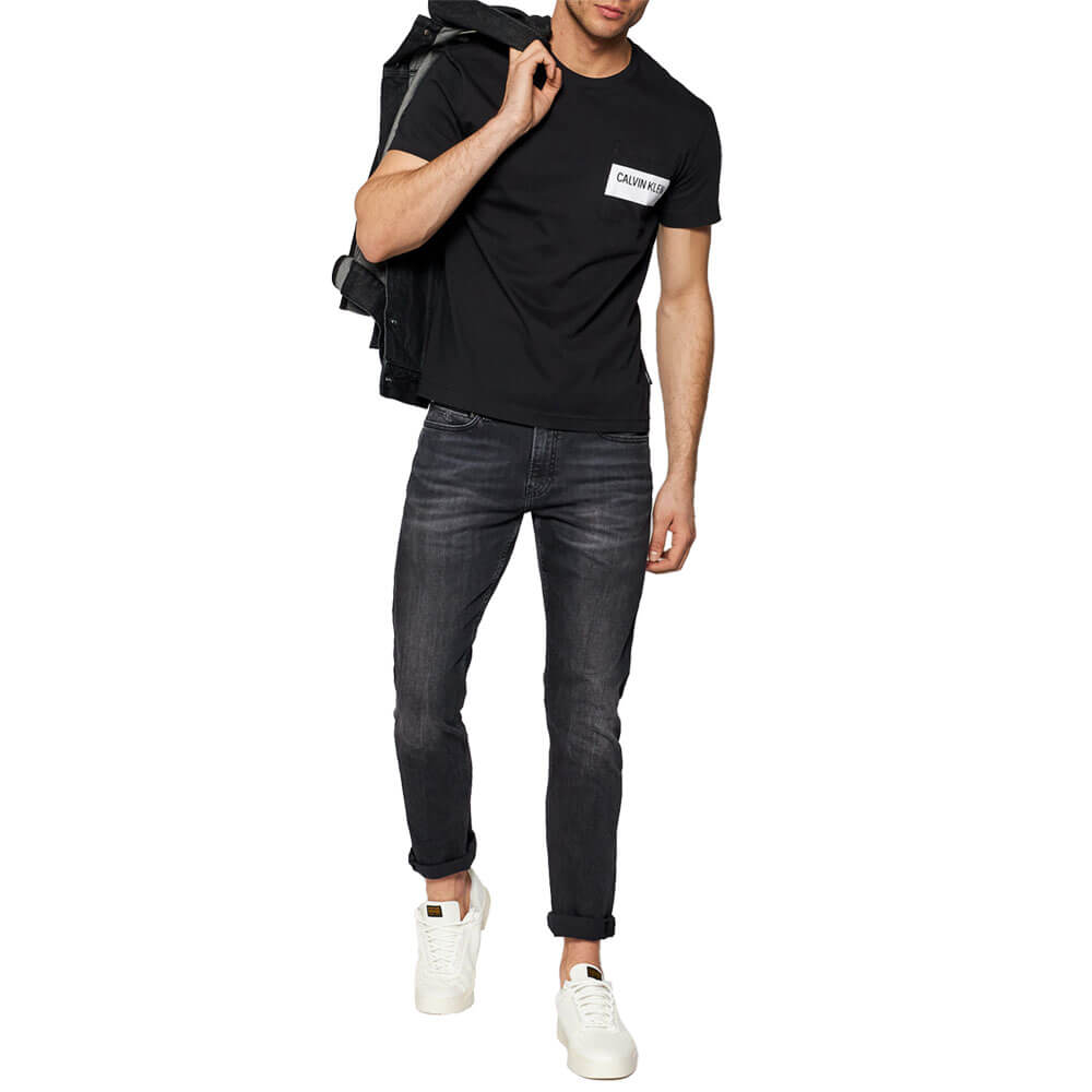 טישרט קלווין קליין Bold Stripe Pocket T-Shirt לגבר