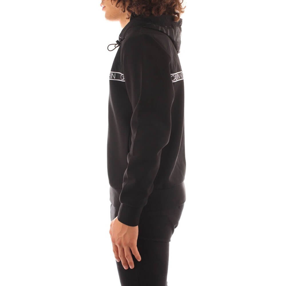 ג'קט קפוצ'ון קלווין קליין Mix Media Tape Hoodie גברים